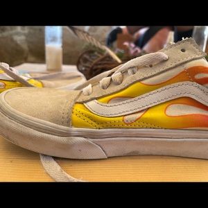 2/$25 Flame Vans Yellow and Orange